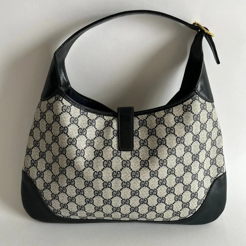 VINTAGE GUCCI MONOGRAM JACKIE BAG - Picture 3 of 11
